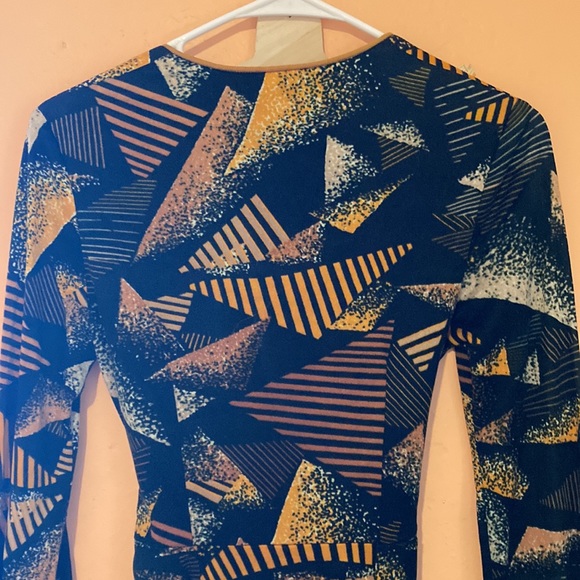 Vintage 1964-1974 abstract union made in USA Dress size small - Picture 6 of 11